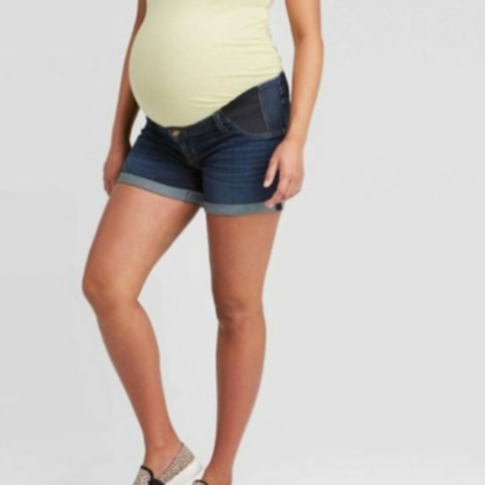 Isabel Maternity denim shorts